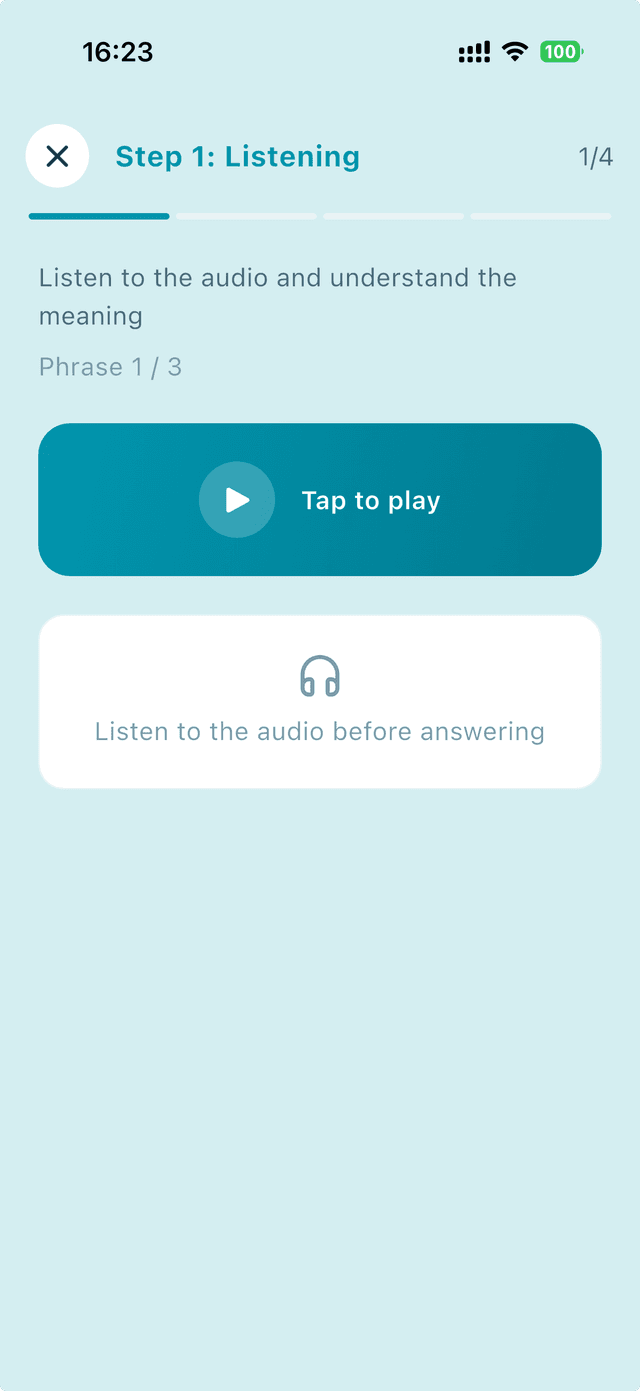 FlashPhrase Listening